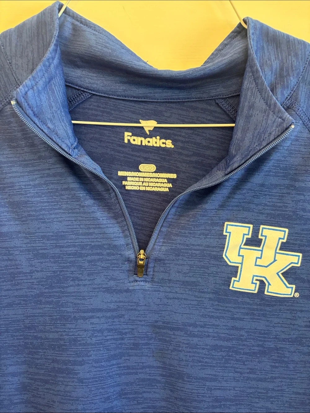 Fanatics Royal Blue University of Kentucky 1/4 Zip Pullover